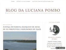 Tablet Screenshot of lucianapombo.com.br